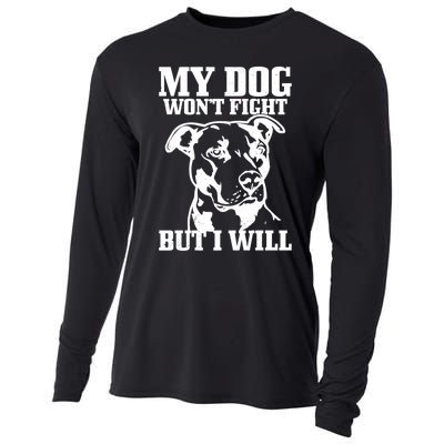 Pitbull Funny Dog Pitbull Mom Pitbull Dad Cute Gift Cooling Performance Long Sleeve Crew