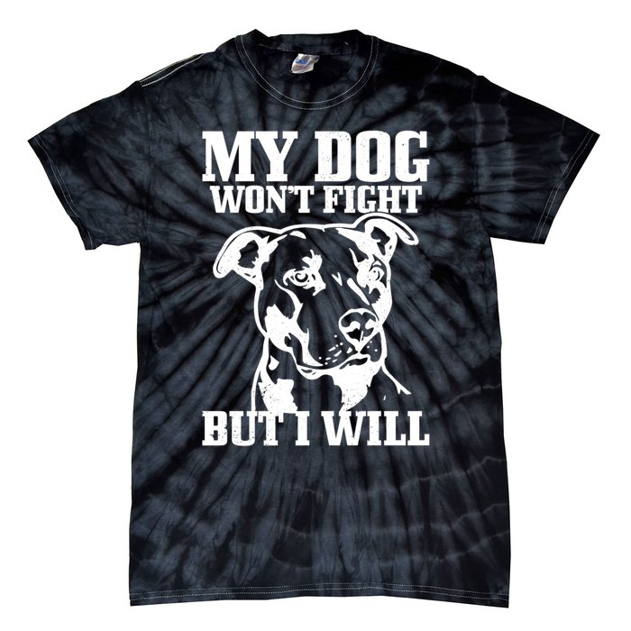 Pitbull Funny Dog Pitbull Mom Pitbull Dad Cute Gift Tie-Dye T-Shirt