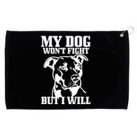 Pitbull Funny Dog Pitbull Mom Pitbull Dad Cute Gift Grommeted Golf Towel