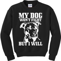 Pitbull Funny Dog Pitbull Mom Pitbull Dad Cute Gift Kids Sweatshirt