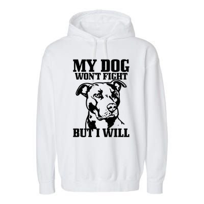 Pitbull Funny Dog Pitbull Mom Pitbull Dad Cute Gift Garment-Dyed Fleece Hoodie