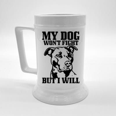 Pitbull Funny Dog Pitbull Mom Pitbull Dad Cute Gift Beer Stein