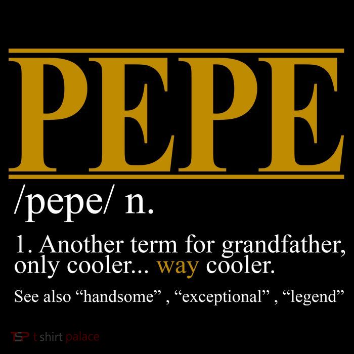 Pepe Fathers Day Gift Grandpa Definition Flexfit Unipanel Trucker Cap