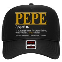 Pepe Fathers Day Gift Grandpa Definition Trucker Hat