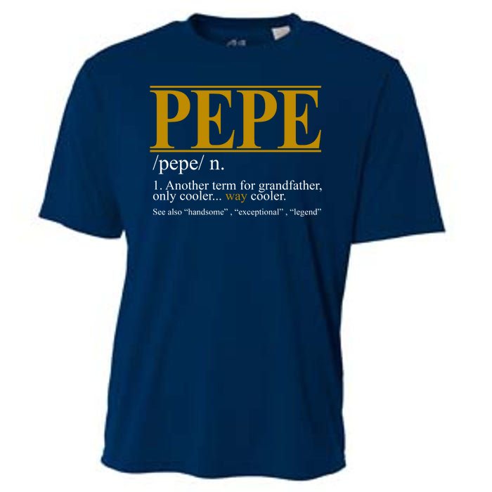 Pepe Fathers Day Gift Grandpa Definition Cooling Performance Crew T-Shirt