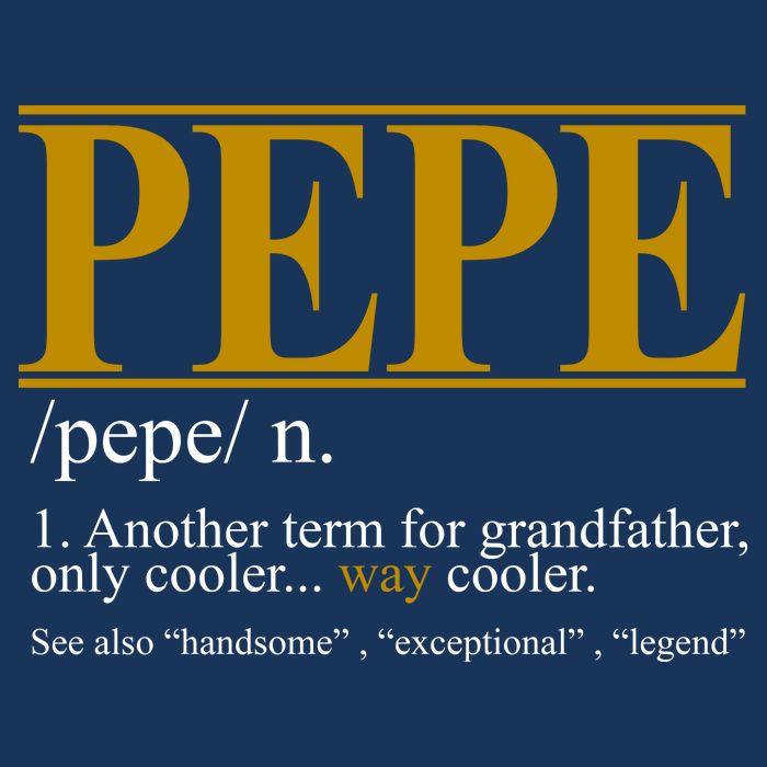 Pepe Fathers Day Gift Grandpa Definition Cooling Performance Crew T-Shirt