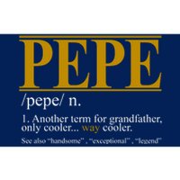 Pepe Fathers Day Gift Grandpa Definition Bumper Sticker