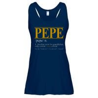 Pepe Fathers Day Gift Grandpa Definition Ladies Essential Flowy Tank