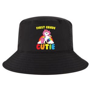 Ph First Day Of School 1St First Grade Cutie Unicorn Gift Cool Gift Cool Comfort Performance Bucket Hat