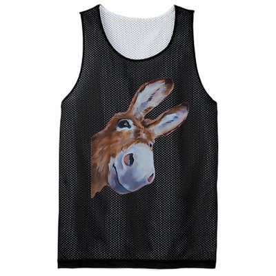 Peachbruh Funny Donkey Art Donkey Head Smile Eagerly Donkey Mesh Reversible Basketball Jersey Tank