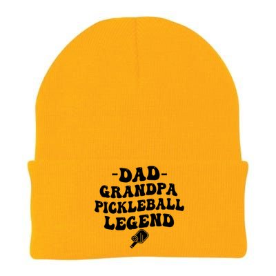 Pickleball Funny Dad Grandpa Pickleball Legend FatherS Day Gift Knit Cap Winter Beanie