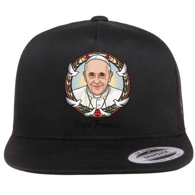 Pope Francis Design Catholic Christian Devotees Souvenir Flatbill Hat