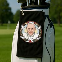Pope Francis Design Catholic Christian Devotees Souvenir Golf Towel