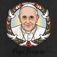 Pope Francis Design Catholic Christian Devotees Souvenir Golf Towel