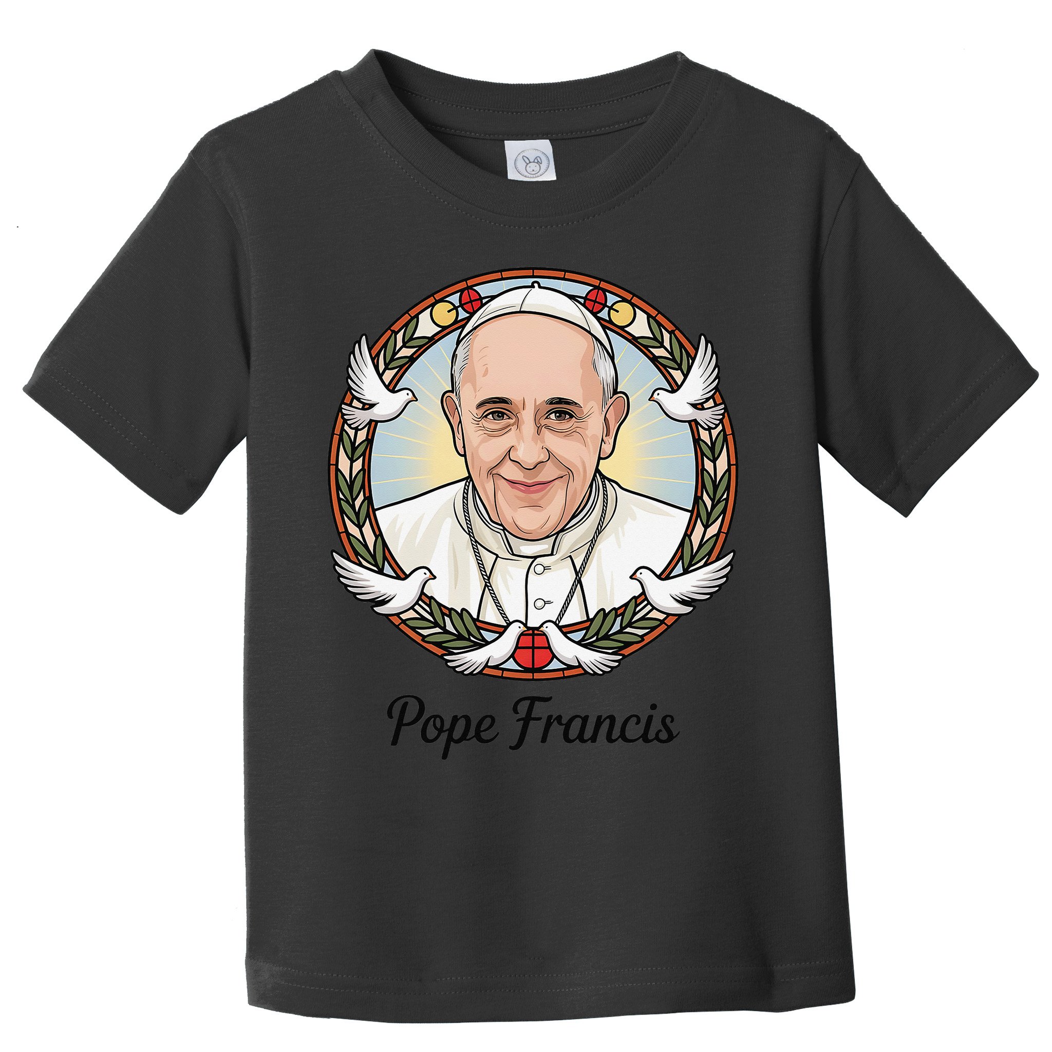 Pope Francis Design Catholic Christian Devotees Souvenir Toddler T-Shirt