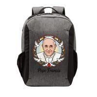 Pope Francis Design Catholic Christian Devotees Souvenir Vector Backpack