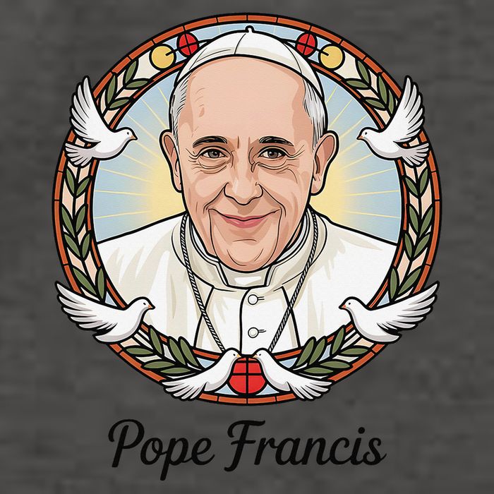 Pope Francis Design Catholic Christian Devotees Souvenir Vector Backpack