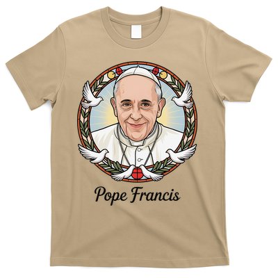Pope Francis Design Catholic Christian Devotees Souvenir T-Shirt