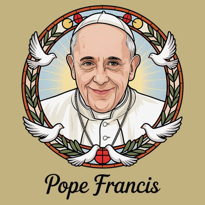 Pope Francis Design Catholic Christian Devotees Souvenir Cooling Performance Long Sleeve Crew