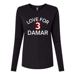 Pray For Damar 3 Damar Hamlin Support Damar Love For Damar Lover Womens Cotton Relaxed Long Sleeve T-Shirt