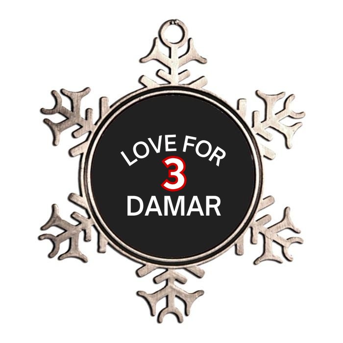 Pray For Damar 3 Damar Hamlin Support Damar Love For Damar Lover Metallic Star Ornament