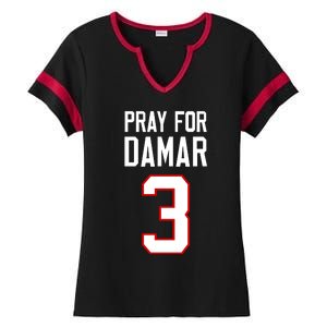 Pray For Damar 3 Damar Hamlin Support Damar Love For Damar Lover Ladies Halftime Notch Neck Tee