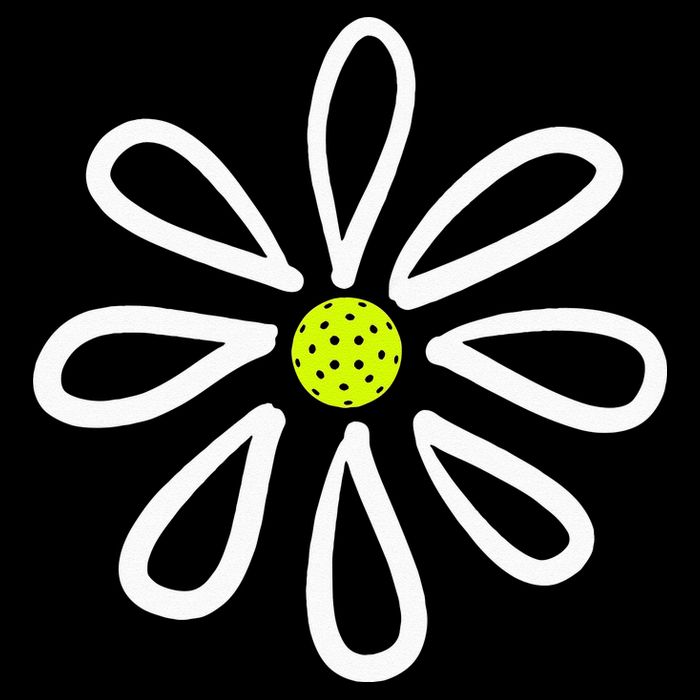 Pickleball Flower Daisy Pickleball Center Impact Tech Backpack