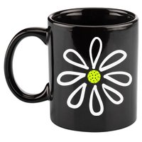 Pickleball Flower Daisy Pickleball Center 11oz C Handle Ceramic Mug