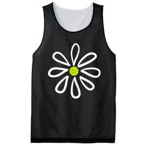 Pickleball Flower Daisy Pickleball Center Mesh Reversible Basketball Jersey Tank