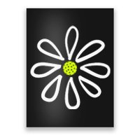 Pickleball Flower Daisy Pickleball Center Poster