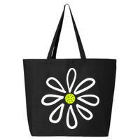 Pickleball Flower Daisy Pickleball Center 25L Jumbo Tote