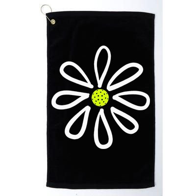 Pickleball Flower Daisy Pickleball Center Golf Towel