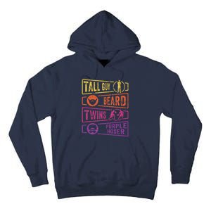 Perfect for dude TALL GUY BEARD TWINS PURPLE HOSER Tall Hoodie