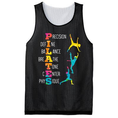 Pilates Fitness Exercise Training Contrology Meditation Mesh Reversible Basketball Jersey Tank