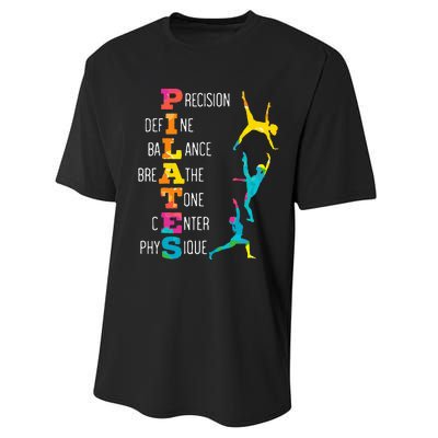 Pilates Fitness Exercise Training Contrology Meditation Performance Sprint T-Shirt