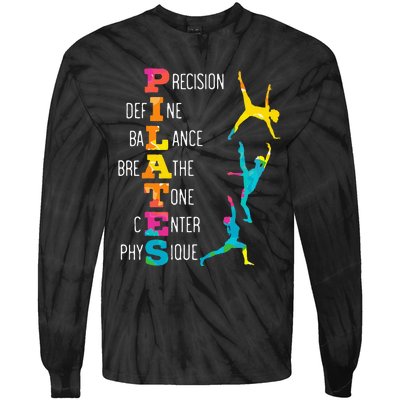 Pilates Fitness Exercise Training Contrology Meditation Tie-Dye Long Sleeve Shirt