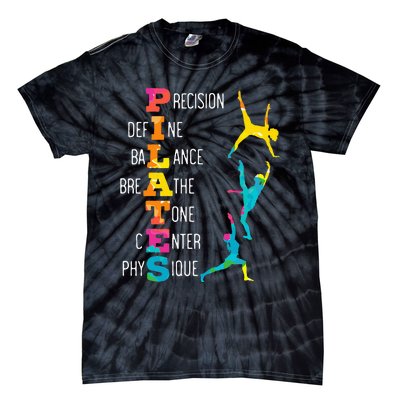 Pilates Fitness Exercise Training Contrology Meditation Tie-Dye T-Shirt