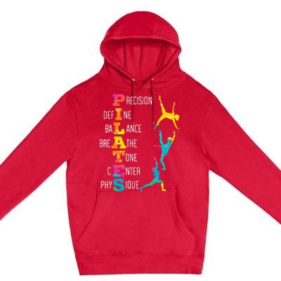 Pilates Fitness Exercise Training Contrology Meditation Premium Pullover Hoodie