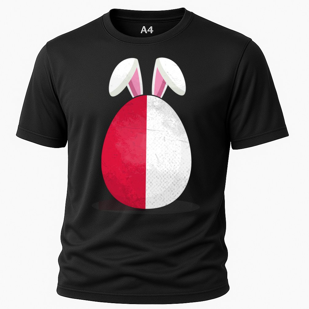 Poland Flag Egg Bunny Ears Polish Easter Sunday Great Gift Cooling Performance Crew T-Shirt