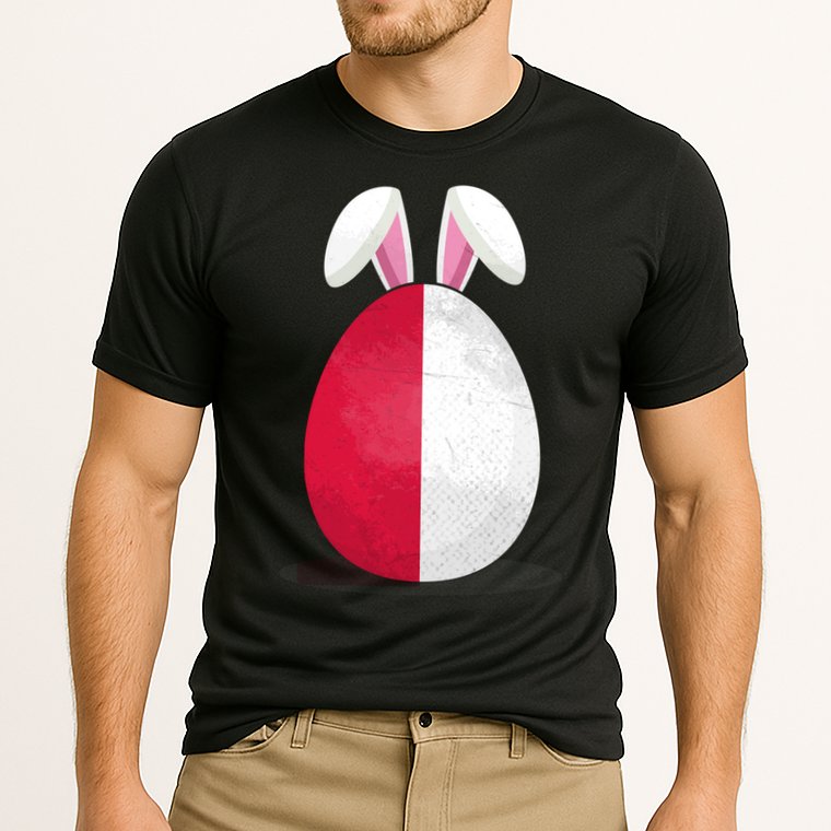 Poland Flag Egg Bunny Ears Polish Easter Sunday Great Gift Cooling Performance Crew T-Shirt