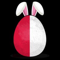 Poland Flag Egg Bunny Ears Polish Easter Sunday Great Gift Cooling Performance Crew T-Shirt