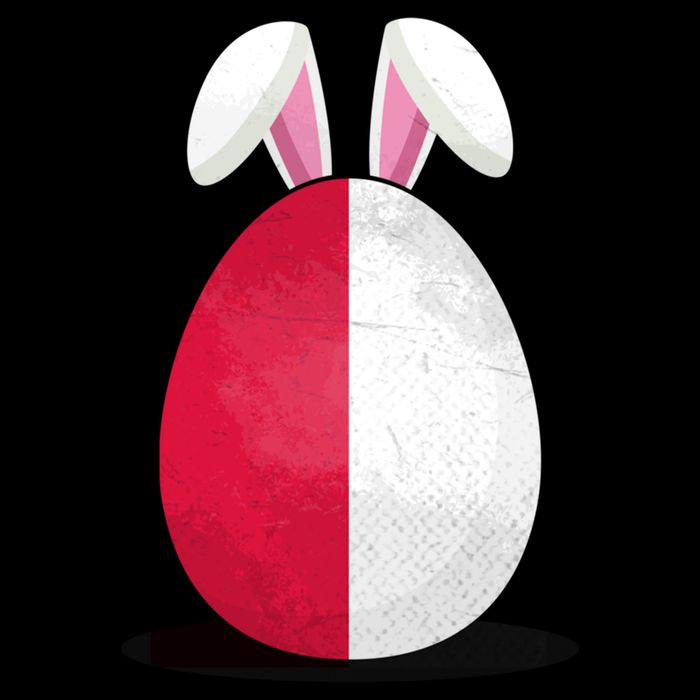 Poland Flag Egg Bunny Ears Polish Easter Sunday Great Gift Cooling Performance Crew T-Shirt