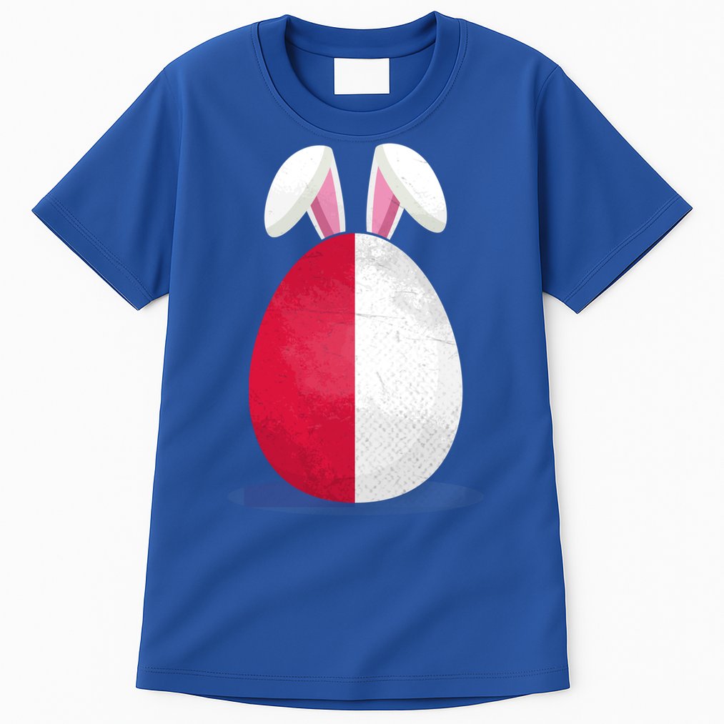 Poland Flag Egg Bunny Ears Polish Easter Sunday Great Gift Tall T-Shirt