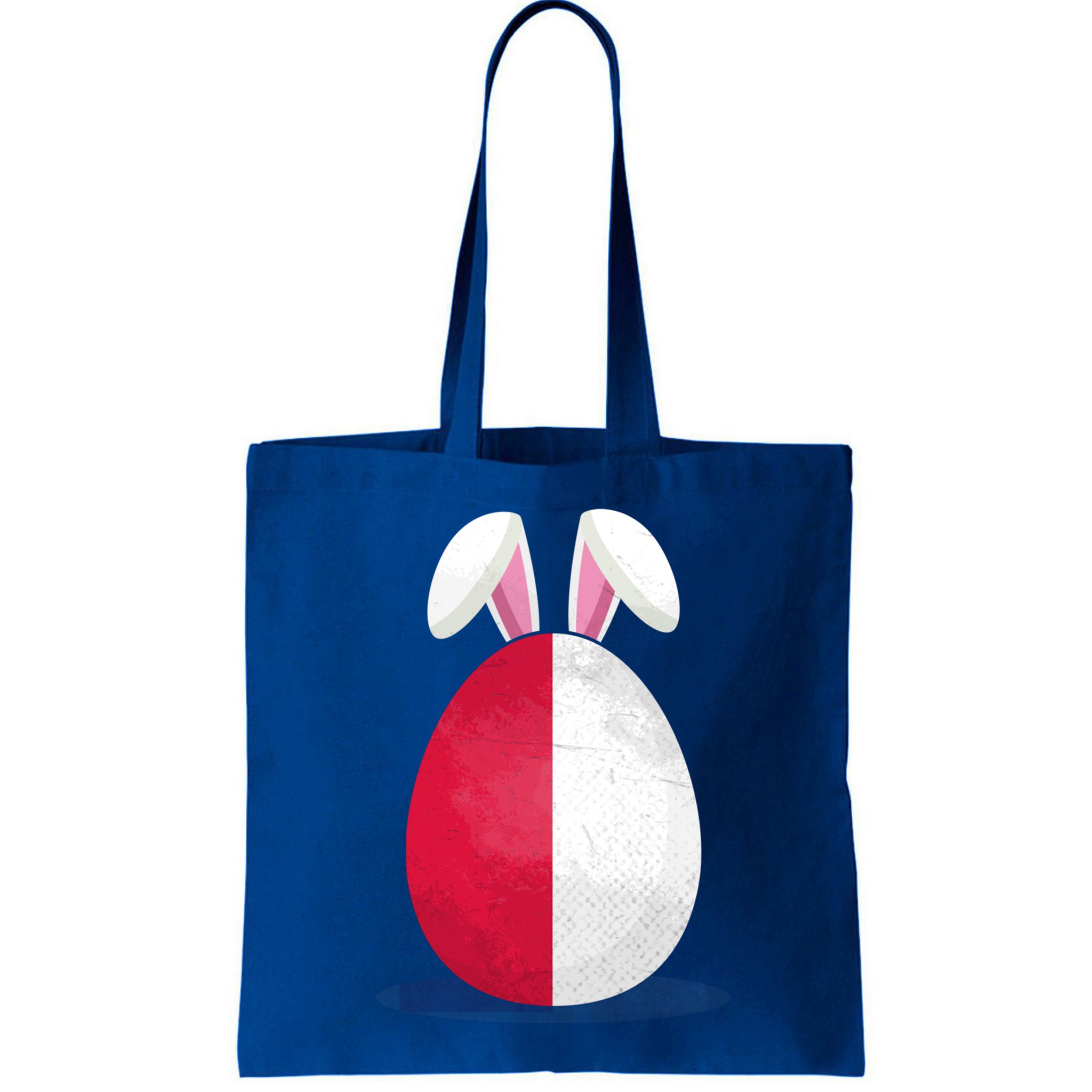 Poland Flag Egg Bunny Ears Polish Easter Sunday Great Gift Bag