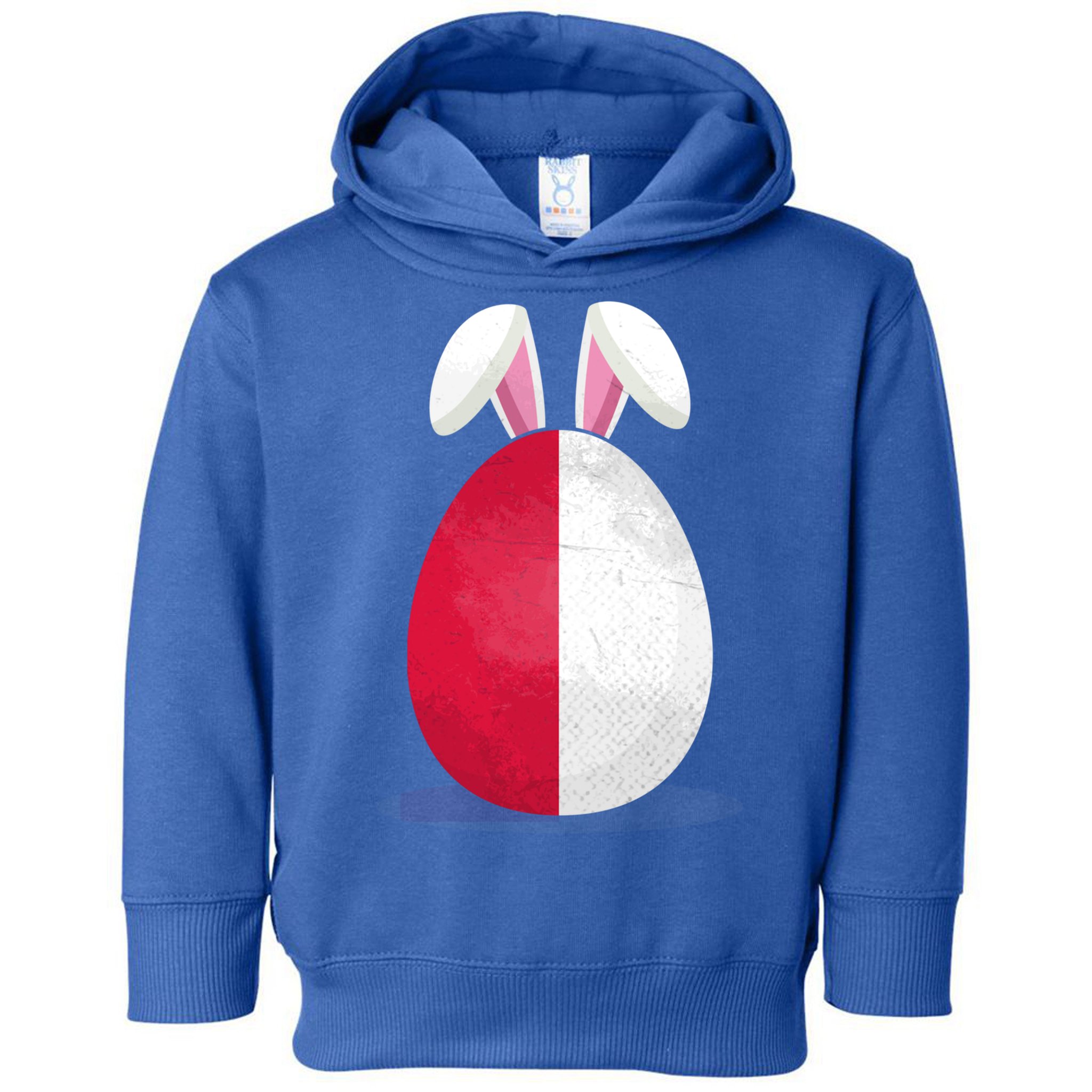 Poland Flag Egg Bunny Ears Polish Easter Sunday Great Gift Toddler Hoodie
