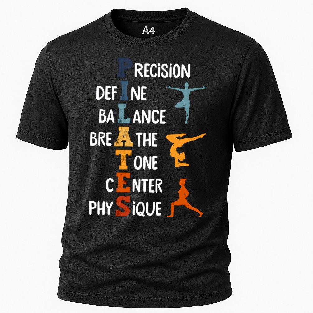 Pilates Fitness Exercise Training Pilates Lover Gift Cooling Performance Crew T-Shirt