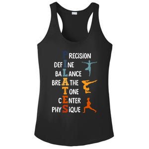 Pilates Fitness Exercise Training Pilates Lover Gift Ladies PosiCharge Competitor Racerback Tank