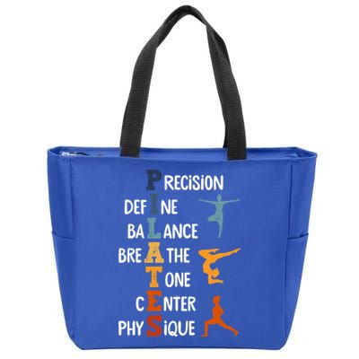 Pilates Fitness Exercise Training Pilates Lover Gift Zip Tote Bag