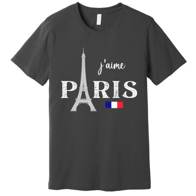 Paris France Eiffel Tower Souvenir Premium T-Shirt