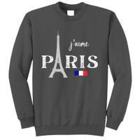 Paris France Eiffel Tower Souvenir Tall Sweatshirt